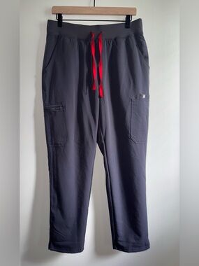 Figs Yola 2.0 High Waisted Scrubs Pants Women Size Large Charcoal Grey